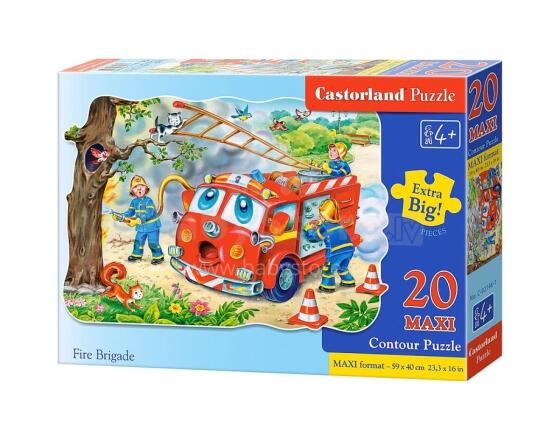 CASTORLAND puzzle Fire Brigade, 20  el. Maxi C-02146-1