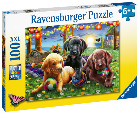 RAVENSBURGER puzle Suņu pikniks 100gab., 12886