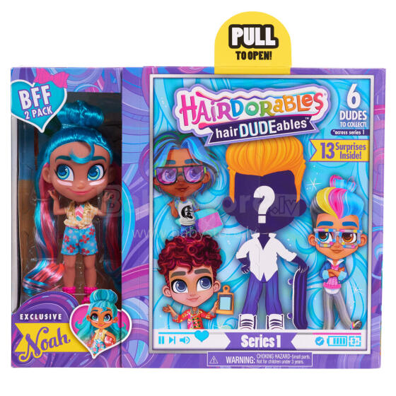 HAIRDORABLES collectible surprise dolls with accessories, BFF pack, 23700