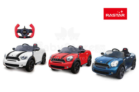 RASTAR Mini Countryman Ride on car 2.4G  6V, assort., 82800