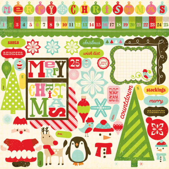 ELC Holo xmas stickers 118853