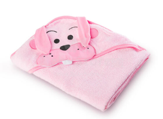 Water Friends soft bath towel – pink rabbit