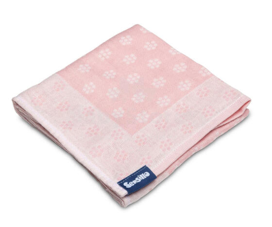 Bamboo and cotton diaper – pink flowers