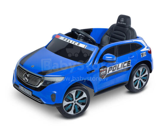 BATTERY RIDE-ON VEHICLE MERCEDES BENZ EQC POLICE BLUE