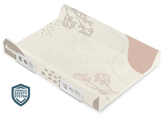 Stiffened Changing Pad with Safety System– Pet - boho beige 70 cm