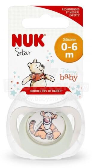 6571 STAR SILICONE PACIFIER 0-6 1PC BOX