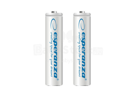 ESPERANZA RECHARGEABLE BATTERIES Ni-MH AAA 1000MAH 2PCS. WHITE
