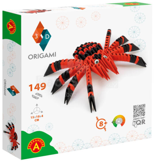 ORIGAMI 3D PAJĄK 149 ELEMENTÓW