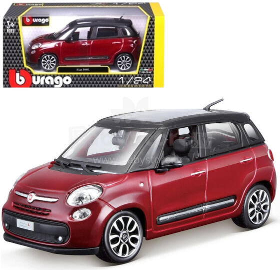 AUTO BBURAGO FIAT 500L RED 1:24