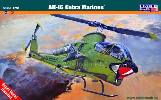 HELIKOPTER MODEL AH-1G MARINES 1:72