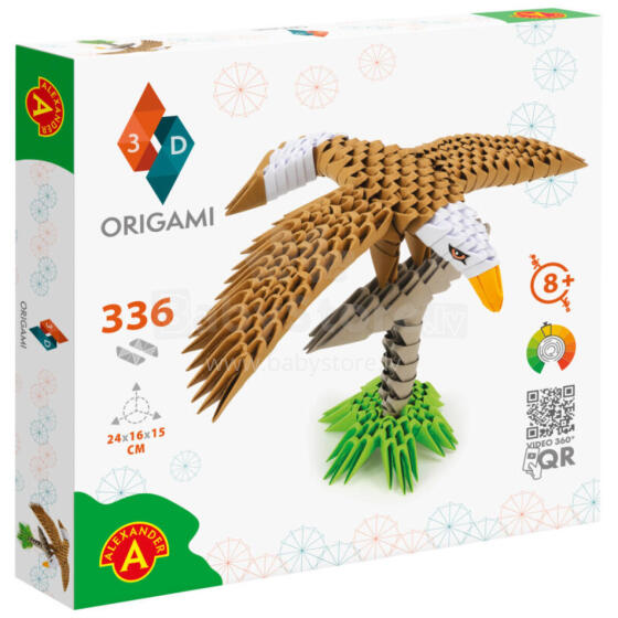 ORIGAMI 3D ORZEŁ 336 ELEMENTÓW