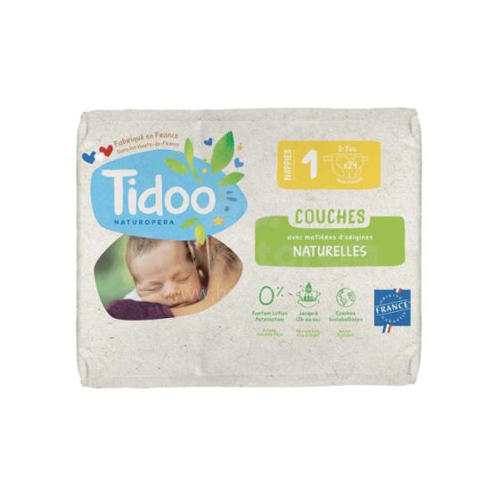 Tidoo Nature Newborn Art.T1 Ekologiset vaipat 2-5 kg, 24 kpl.