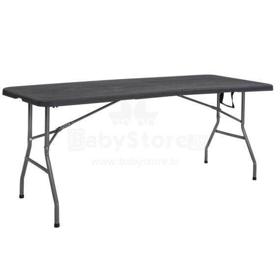 Folding table Springos GF0052 180cm, black