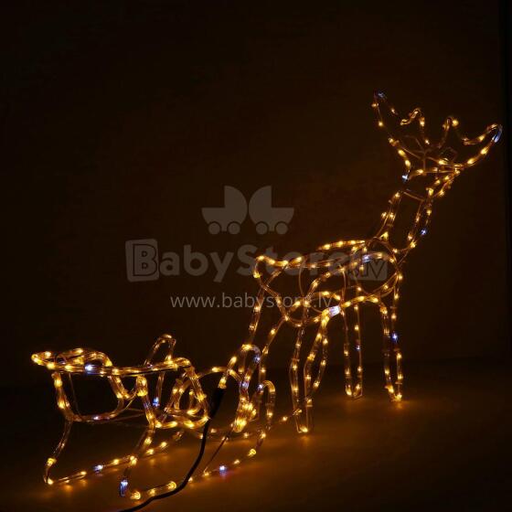 CL1224 LIGHTING REINDEER WITH 264 LED SLIDE