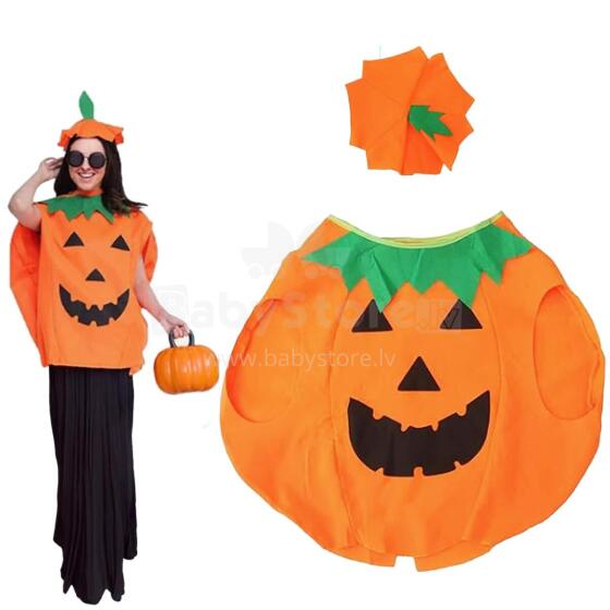 Halloween decoration pumpkin costume with hat Springos HA5224 2 elements.