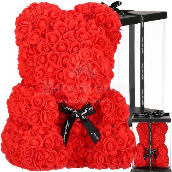 Decorative bear made of roses Springos HA7224