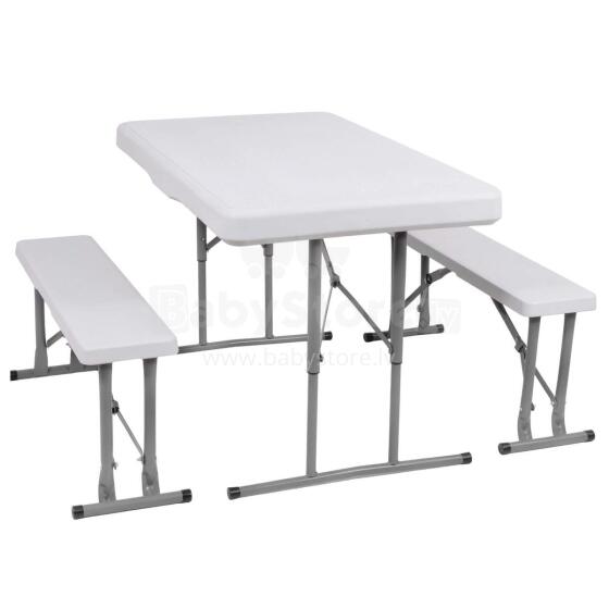 Folding table with 2 benches Springos GF0096 105 x 65 x 69 cm