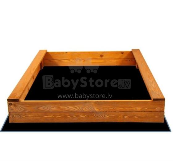 Wooden sandbox Springos PS120IE 120x120 CM