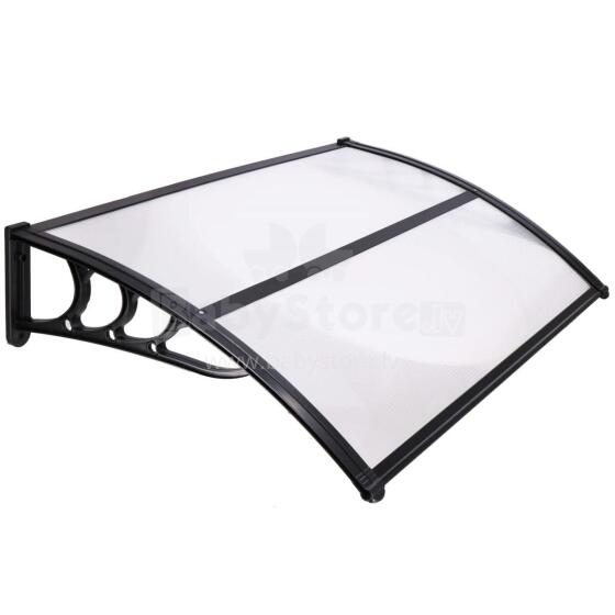 Roof, canopy for entrance Springos HA7475 120x80 cm black