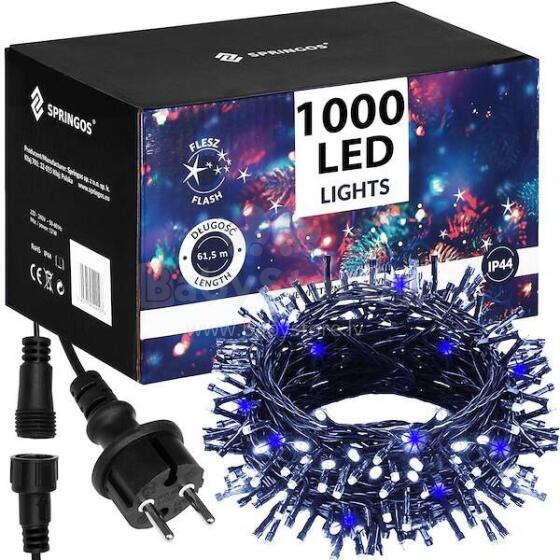 Jõulutuled Springos CL1008 1000 Led 61,5 m