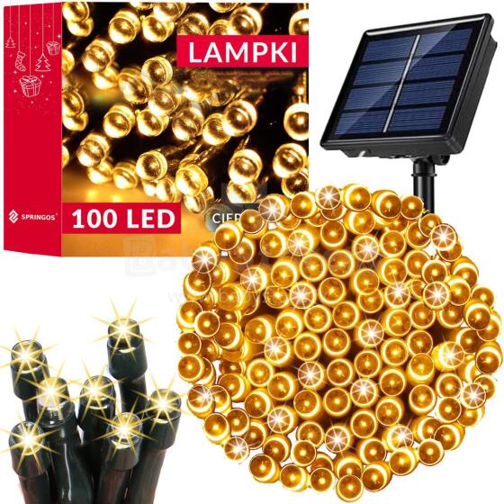 Christmas lights with solar battery Springos CL4147 12 m