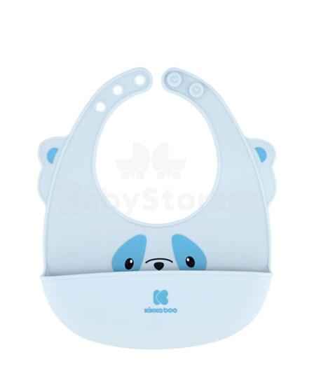 Silicone bib Blue