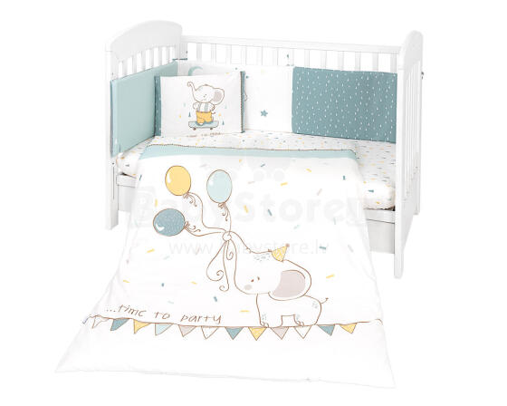 Bedding set 6pcs 70/140 Elephant Time