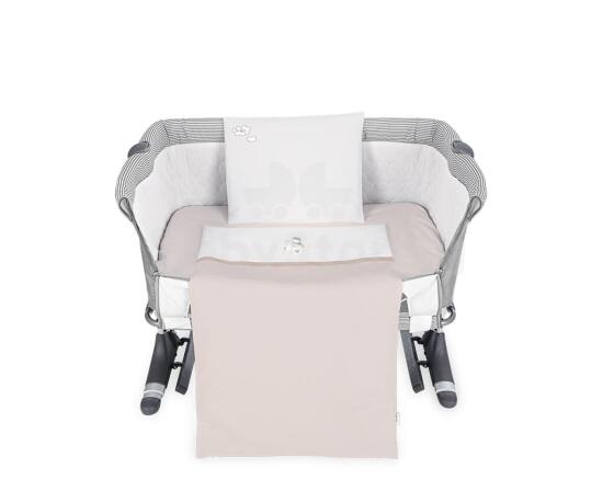 Mini cot bedding set with embroidery Dreamy Flight