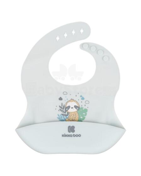 Silicone bib Savanna Friends Blue