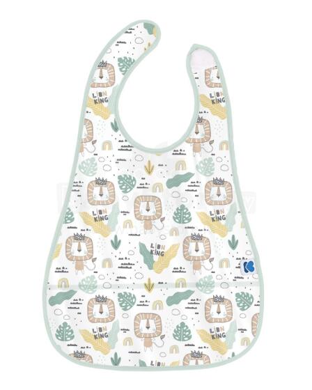 EVA bib with crumb catcher Savanna Pattern Mint