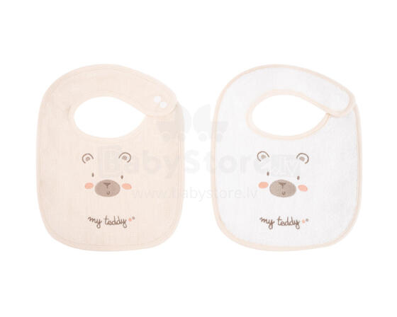 Set of 2 terry bibs My Teddy