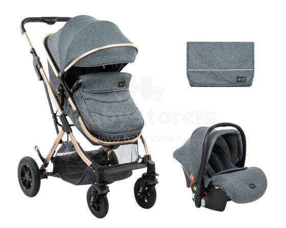 Stroller 3in1 transf. seat Kaia Dark Grey