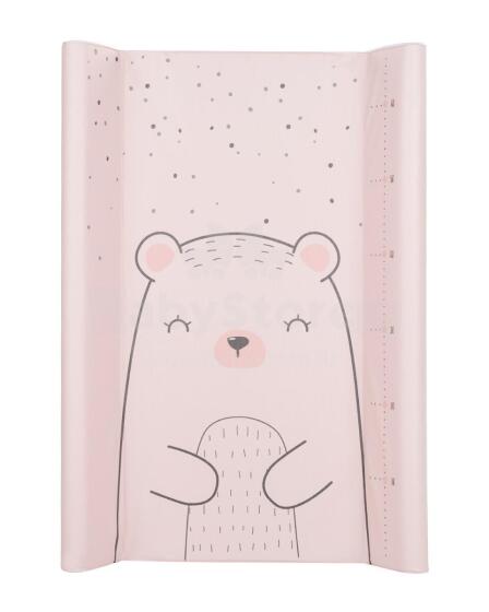 Hard PVC changing pad 50х70cm Bear with me Pink