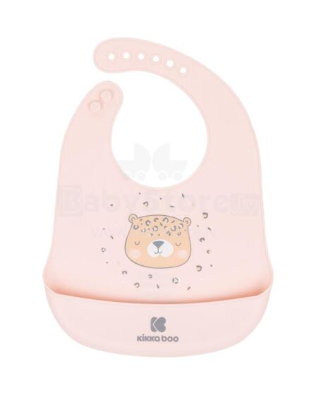 Silicone bib Savanna Pink