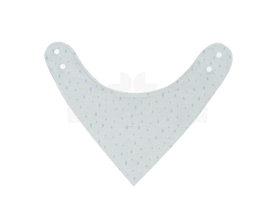 Muslin bib Dots Blue