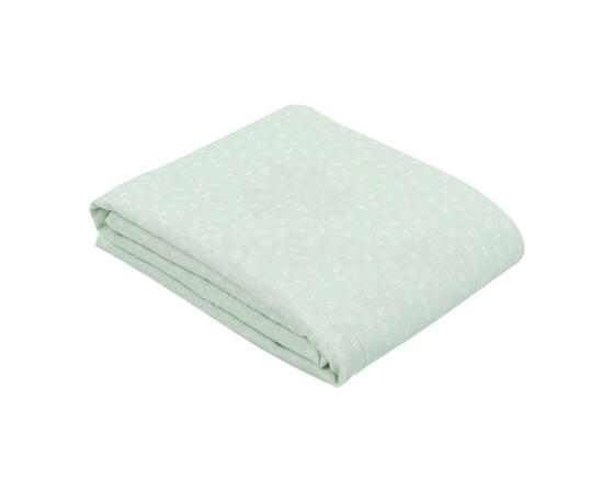 Double layer muslin blanket 100x100 cm Leaves Mint