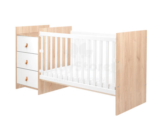 Chipboard baby cot with dresser Ilana Wood