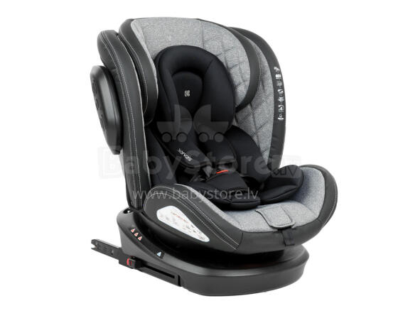 Car seat 0-1-2-3 (0-36 kg) Stark ISOFIX Light Grey 2023