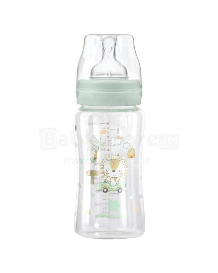 Glass feeding bottle 240ml Jungle King Mint
