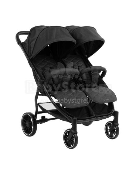 Twin stroller Happy 2 Black 2023