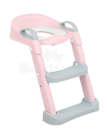 Toilet seat with ladder Lea Pink