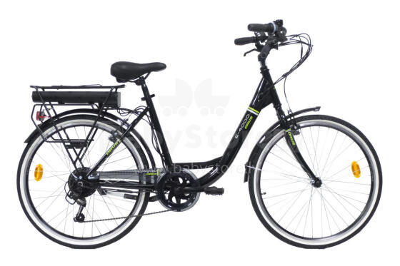 Elektriskais velosipēds ORUS E4000, izmērs 26, melns