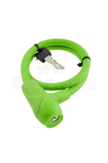 Cable lock SILI, Ø12x600mm, green