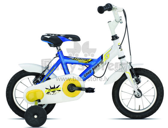 Children's bicycle 12'', blue/white