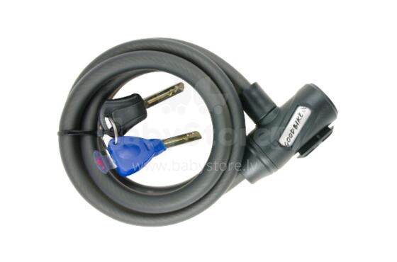 Cable lock PREMIUM SECURITY, Ø12x1500mm, black