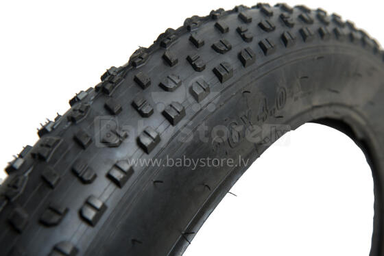 Bicycle tire FAT BIKE 26''x 4.0, black, for fat bikes