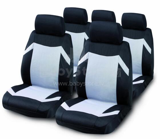 Set of car seat covers KEEN, black/grey