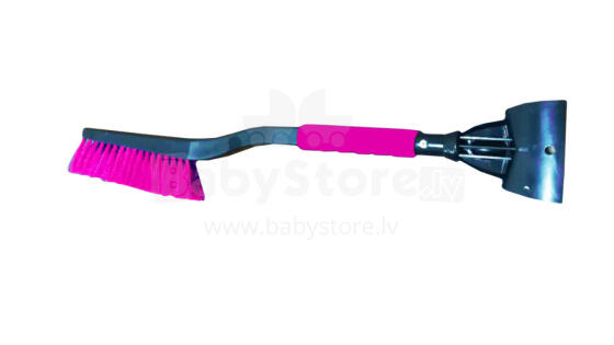 Snow brush with ice scraper ICE-60 PINK