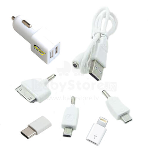 Car phone charger 5 adapters 12V NEW CHARGER  