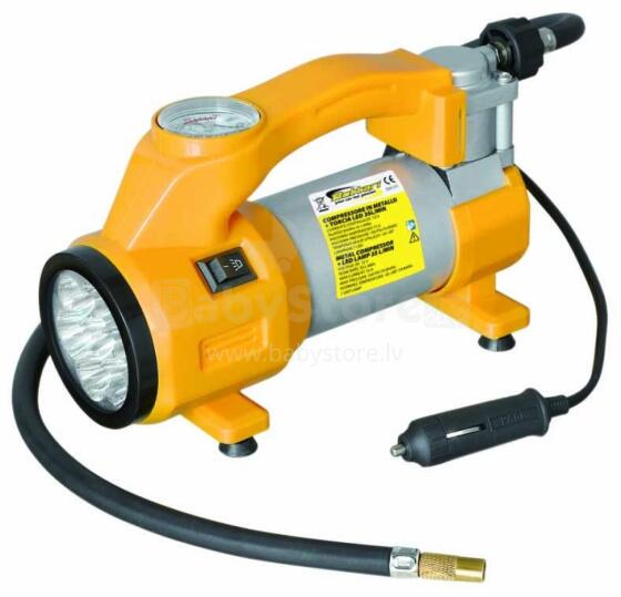 Metal air compressor + 7 LED lamp AIR-35